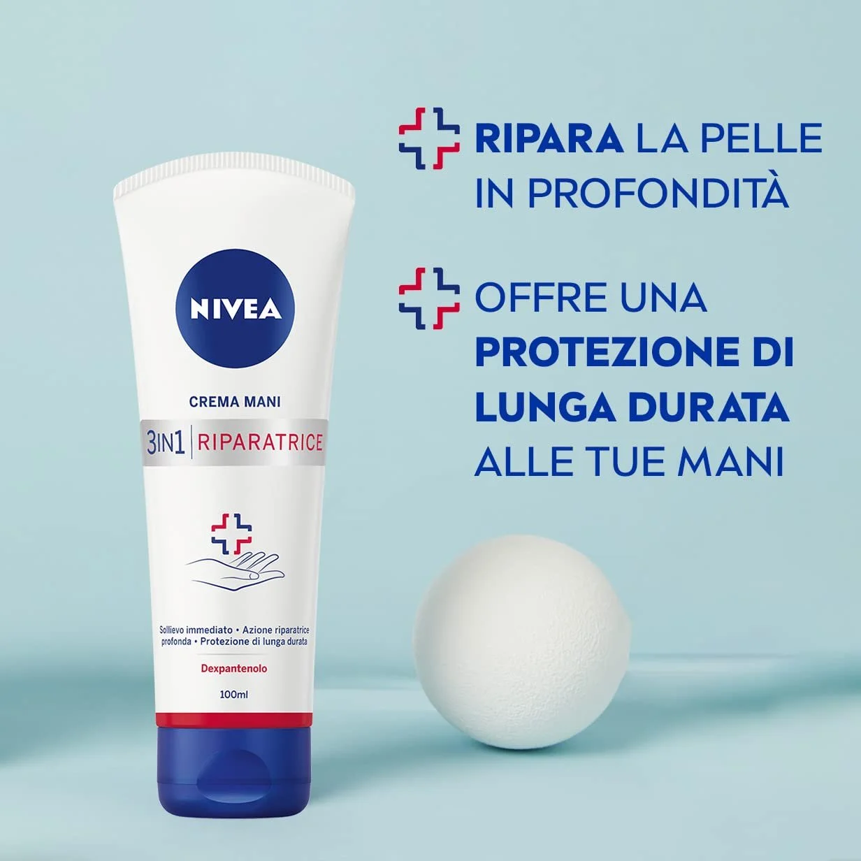 Крем для рук Nivea 3-в-1 Живильна формула Velvet 24 години з декспантенолом - 4 флакони по 100 мл, фото №3