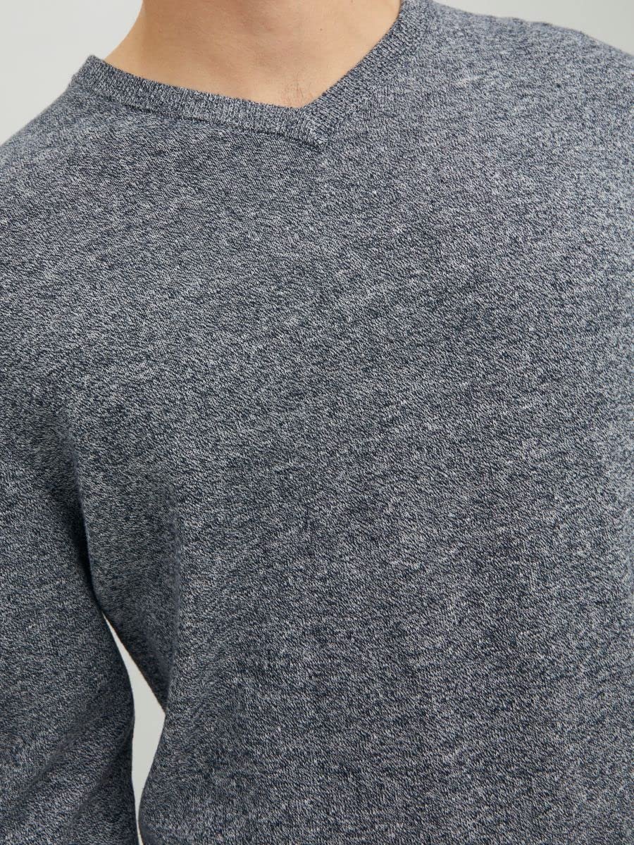 Джемпер с V-образным вырезом JACK & JONES Мужской вязаный, фото №8