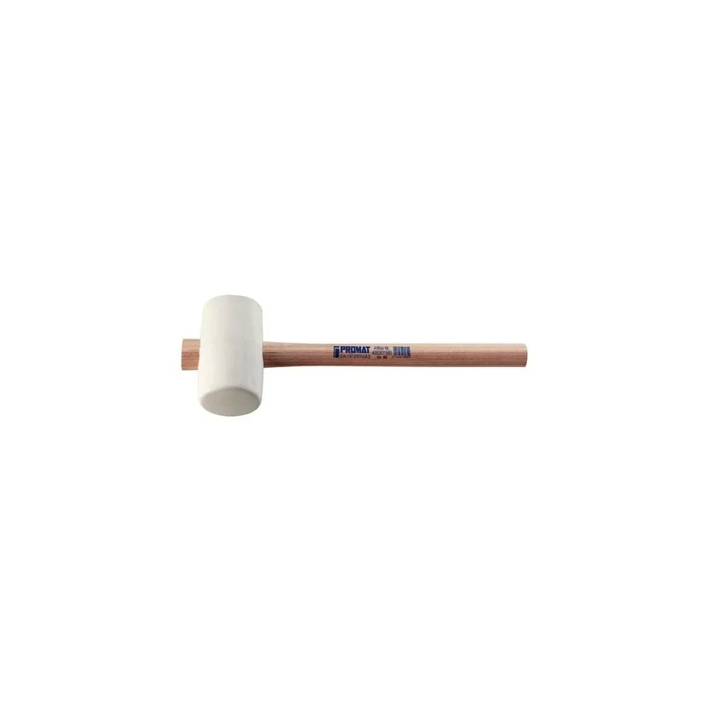 Резиновая киянка PROMAT 811580 64 мм 520 г белая, фото №1