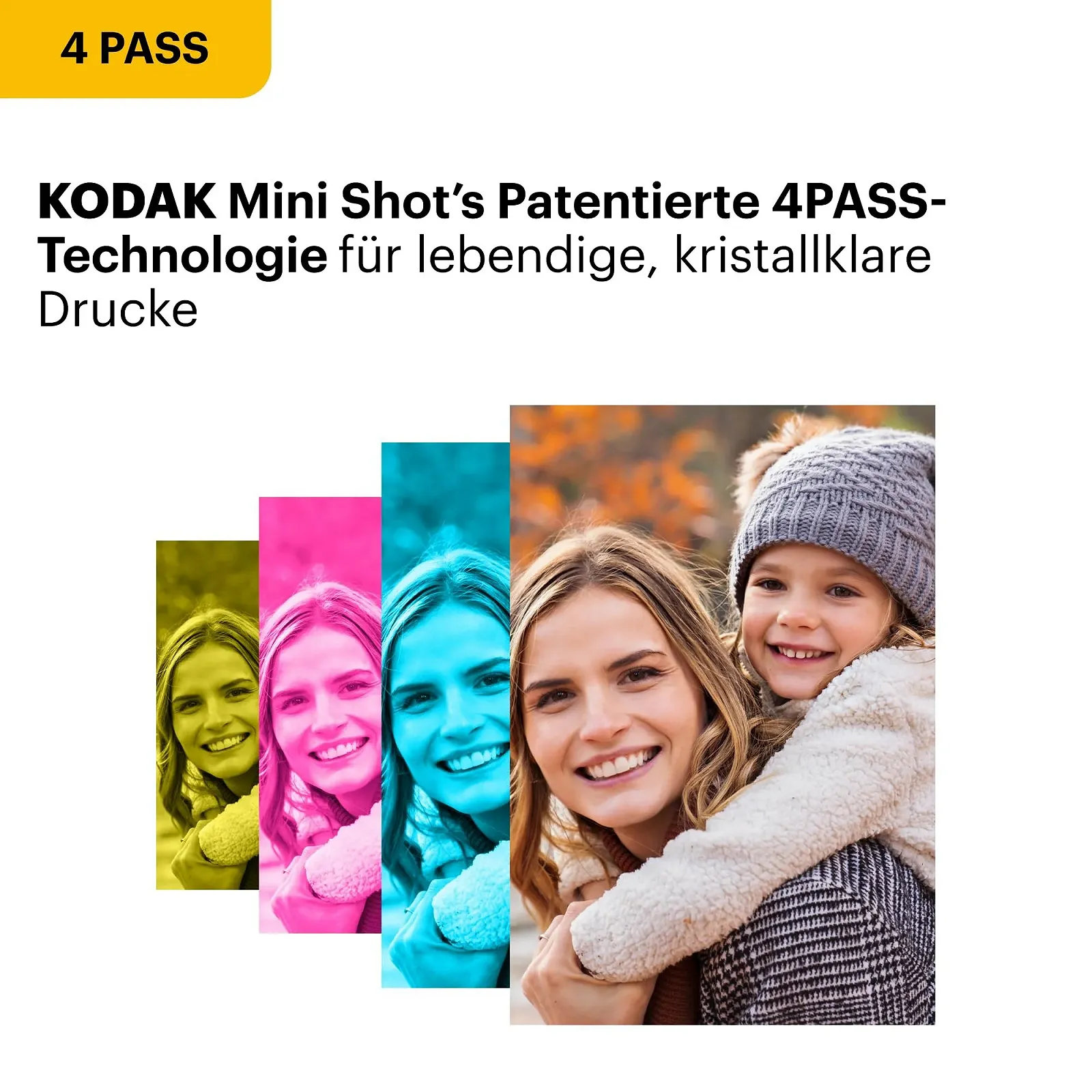 Фотокамера мгновенной печати и принтер Kodak Mini Shot 2 ERA Yellow, фото №4