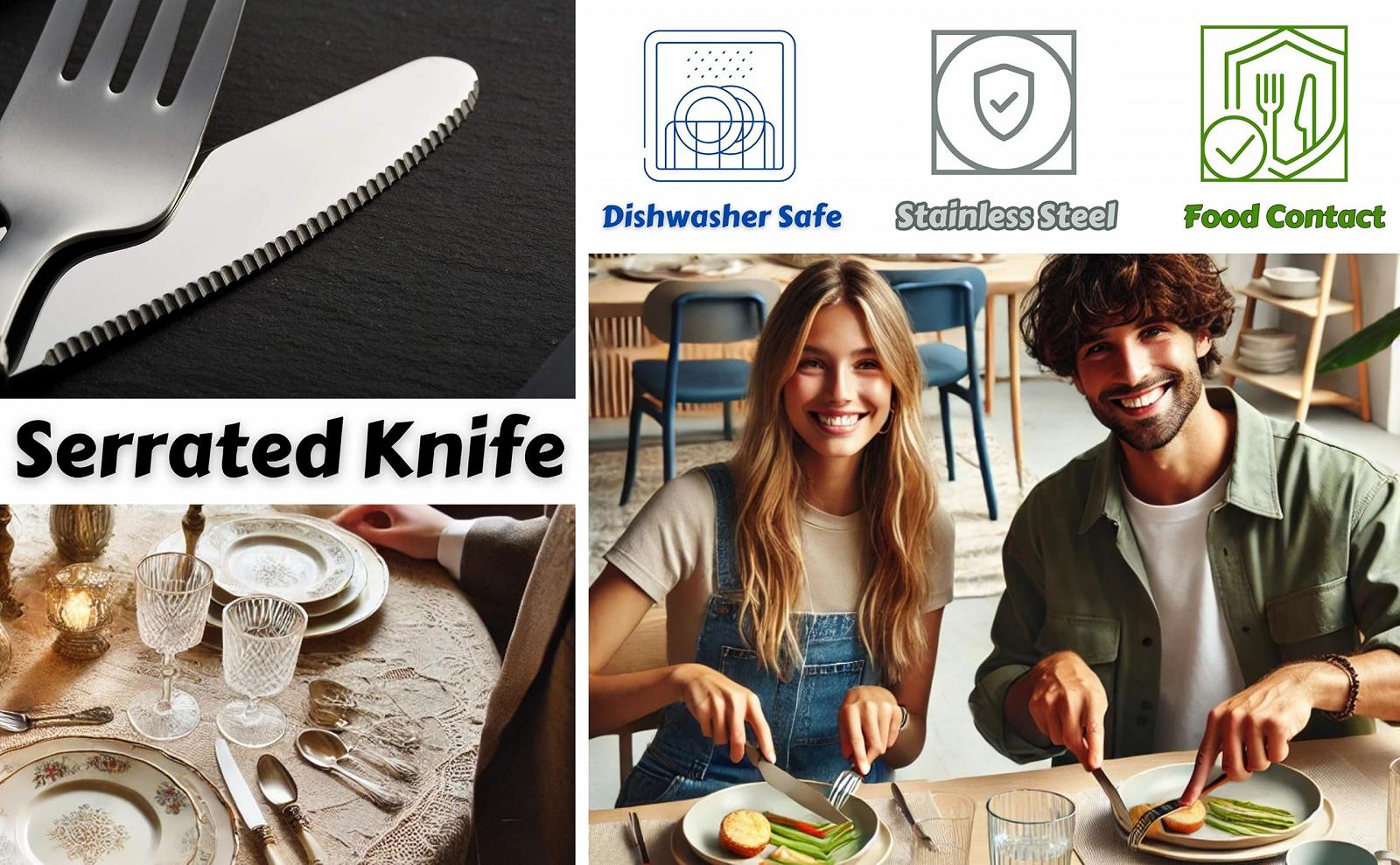 Набор столовых приборов Exzact WF28-16CRM Ivory Cream,нержавеющая сталь, кремовый цвет, фото №5 Набор столовых приборов Exzact WF28-16CRM Ivory Cream,нержавеющая сталь, кремовый цвет, фото №5