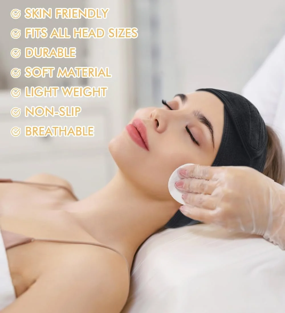 Пов'язка SINLAND для волосся для макіяжу, косметична, фото №6