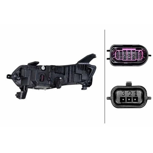 Фара основная HELLA 1EX 015 142-821 для Renault, правая, фото №2