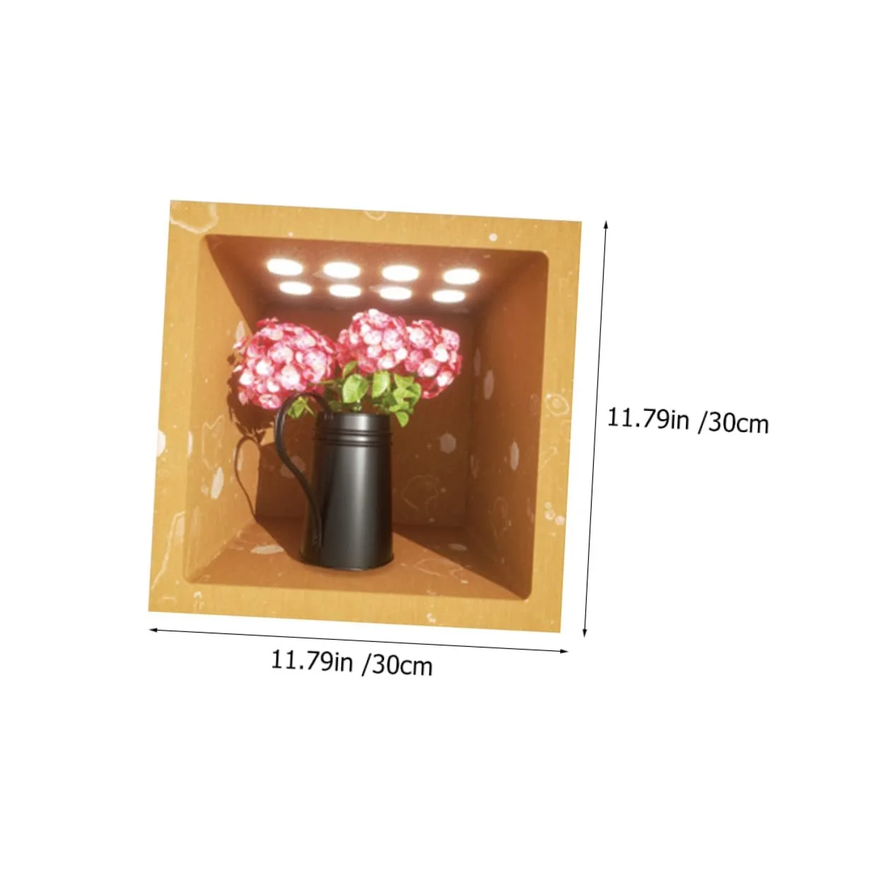 Наклейки на стіну 3D квіткові вази самоклеючі 4 шт, фото №2 Наклейки на стіну 3D квіткові вази самоклеючі 4 шт, фото №2