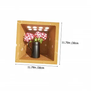 Наклейки на стіну 3D квіткові вази самоклеючі 4 шт synthetic.ua - Фото 1