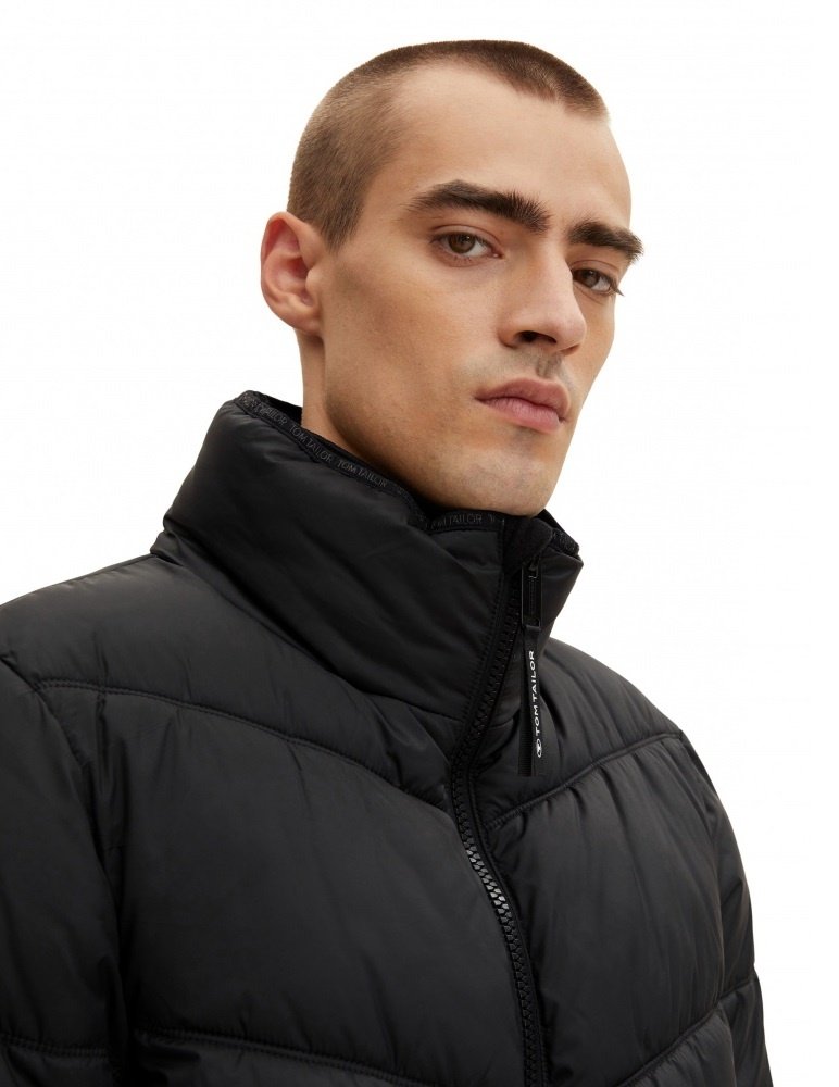 Куртка Tom Tailor sporty puffer jacket 1032482-29999 Черный S, фото №3