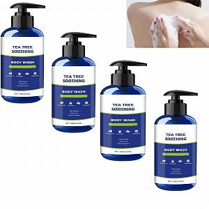 Гель для душу Tea Tree Soothing Заспокійливий Очищувальний Проти запаху для чутливої шкіри 4 шт. - Фото 1