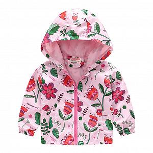 Куртка Beokeuioe для дівчинки, дитяча куртка з капюшоном - Фото 1