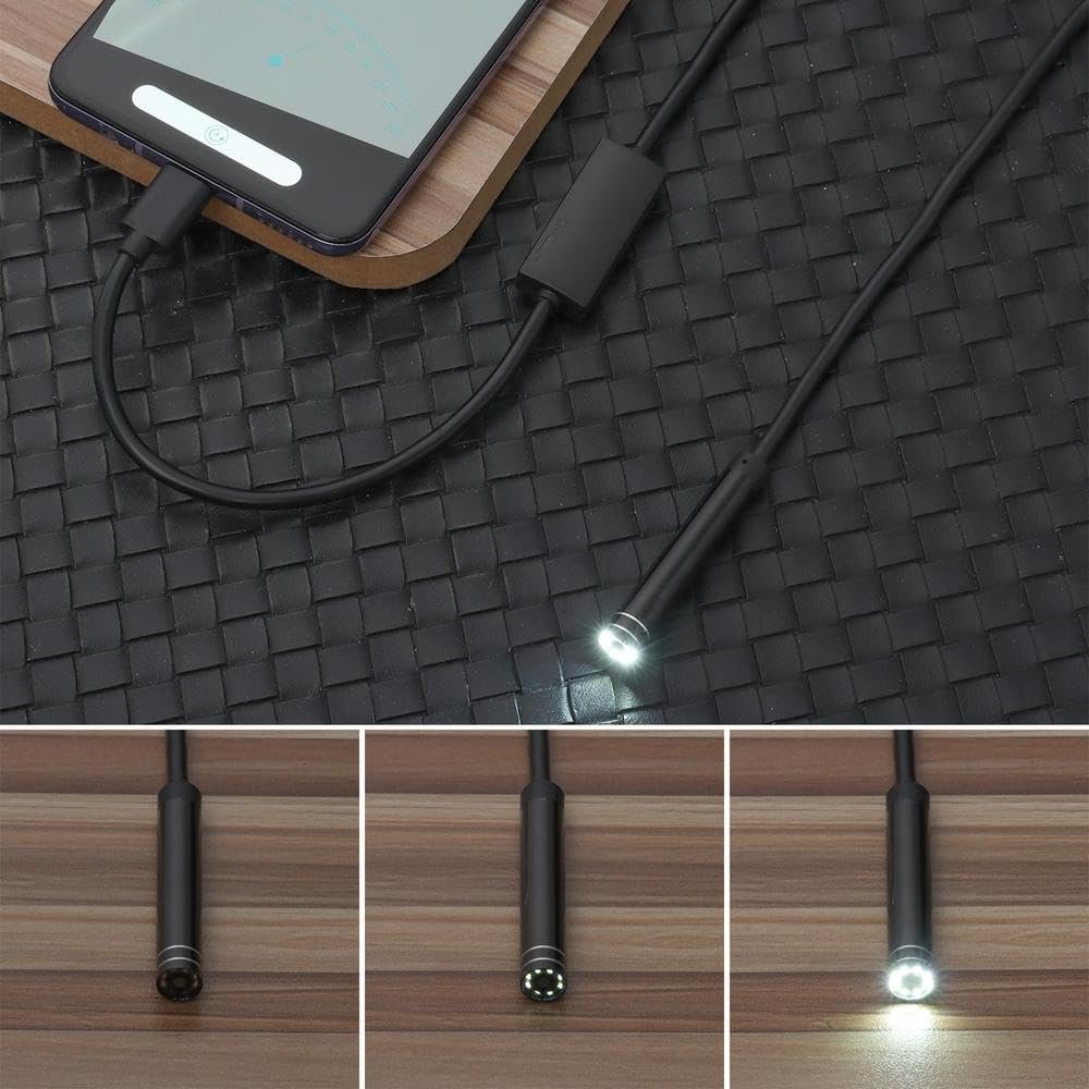 Ендоскоп Fudeshe TPYE-C Інспекційна камера USB Snake Інспекційна камера Промисловий трубопровід Автомобільний Телефонний ендоскоп, фото №3