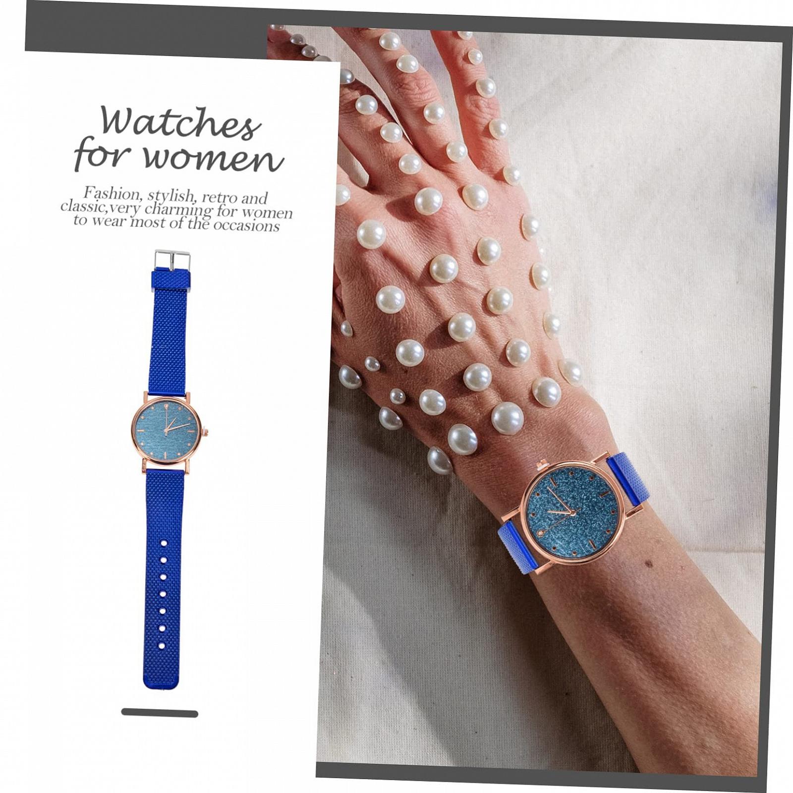 Кварцевые часы Healvian Женские часы Красное Стекло, фото №6