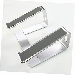 Подставка для ноутбука алюминиевая с вентиляцией портативная для охлаждения для дома офиса путешествий и кафе synthetic.ua - Фото 1