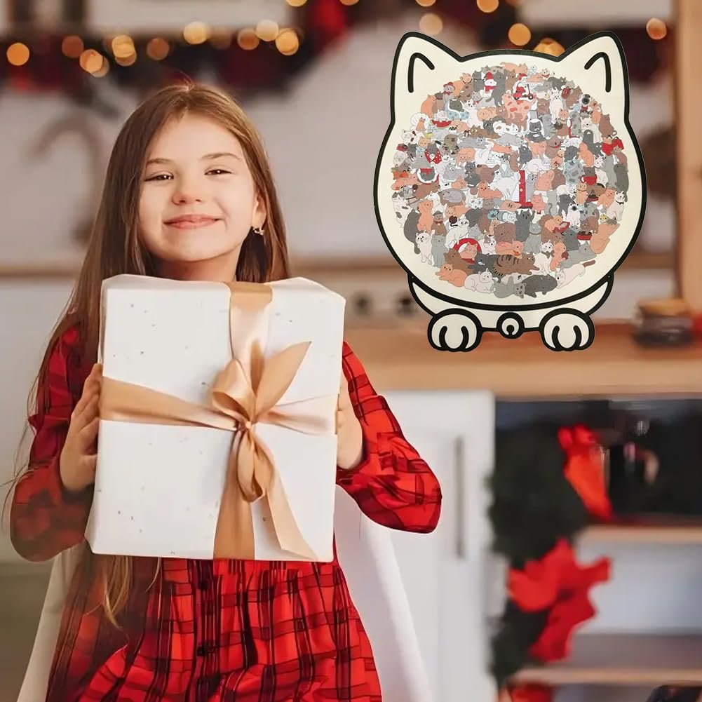 Дерев'яні пазли Morandi Кіт 135 деталей, фігурні, фото №3