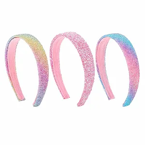 Набор обручей для волос с блестками для девочек (3 шт.) - Фото 1