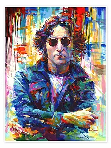 Постер Leon Devenice Pop Art John Lennon 60 x 80 см 250 г/м² - Фото 1