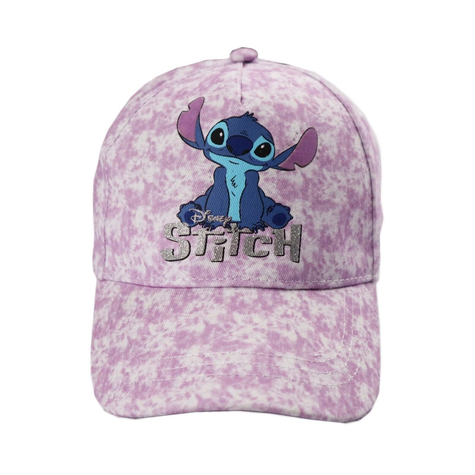 Бейсболка Disney Stitch дитяча бавовняна з мотивом Стіч на липучці UV захист Purple 52/54, фото №2