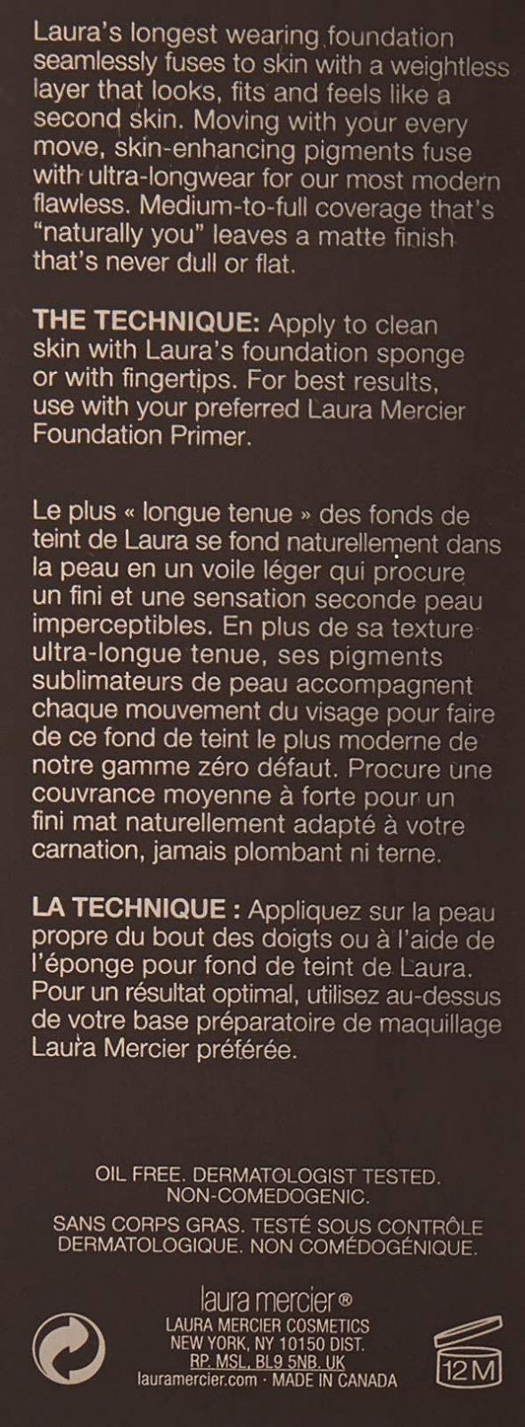 Флюїдна основа Laura Mercier Flawless Fusion Ultra Longwear Foundation 2C1 Ecru 30 мл, фото №3