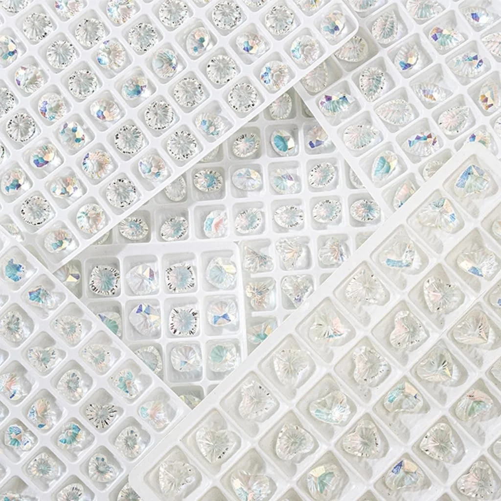 Стразы Сердце, Прямоугольник, 3D-кристаллы, 20 шт, фото №6