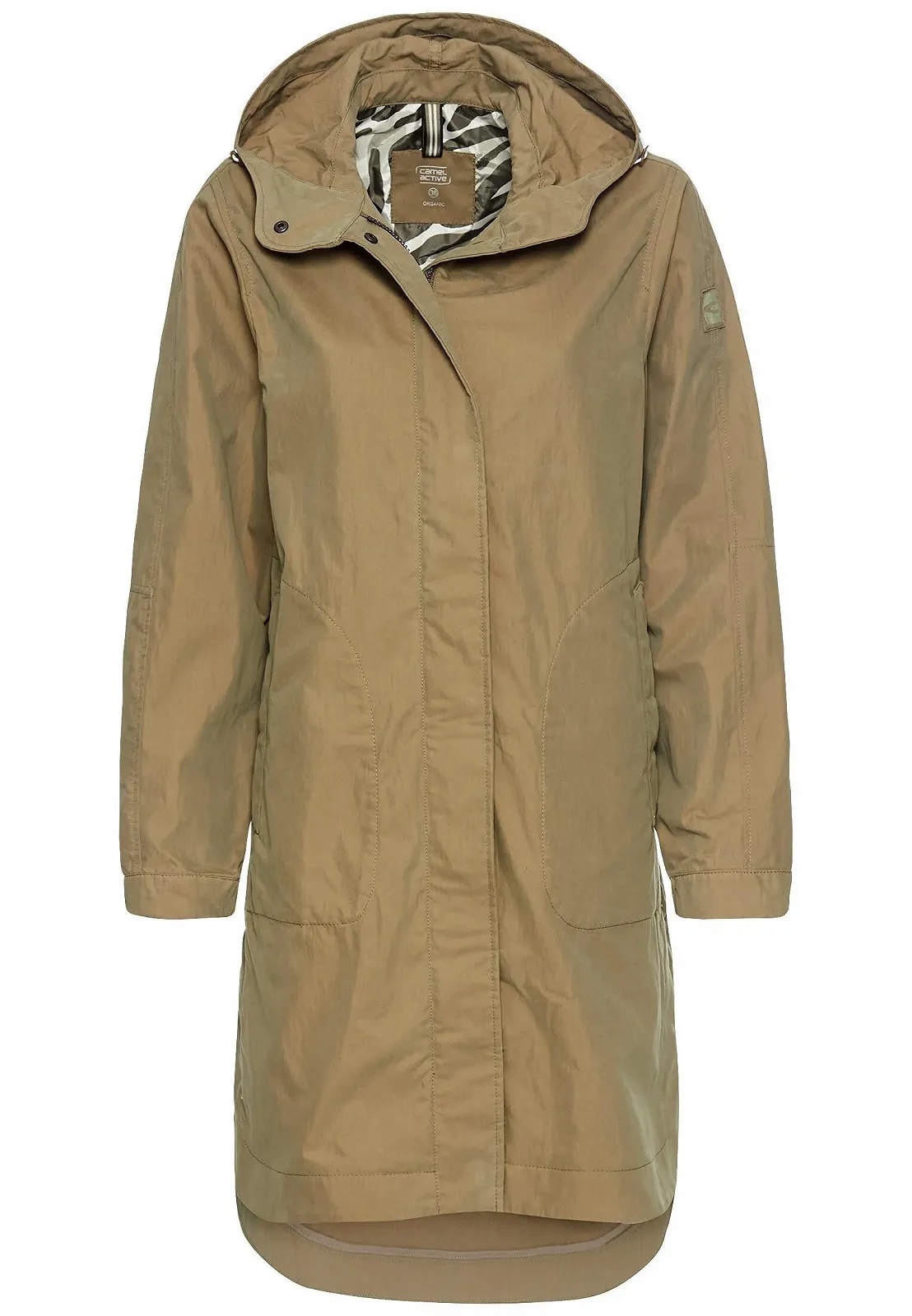 Жіноча парка camel active Довга з регульованою талією, фото №1 Жіноча парка camel active Довга з регульованою талією, фото №1