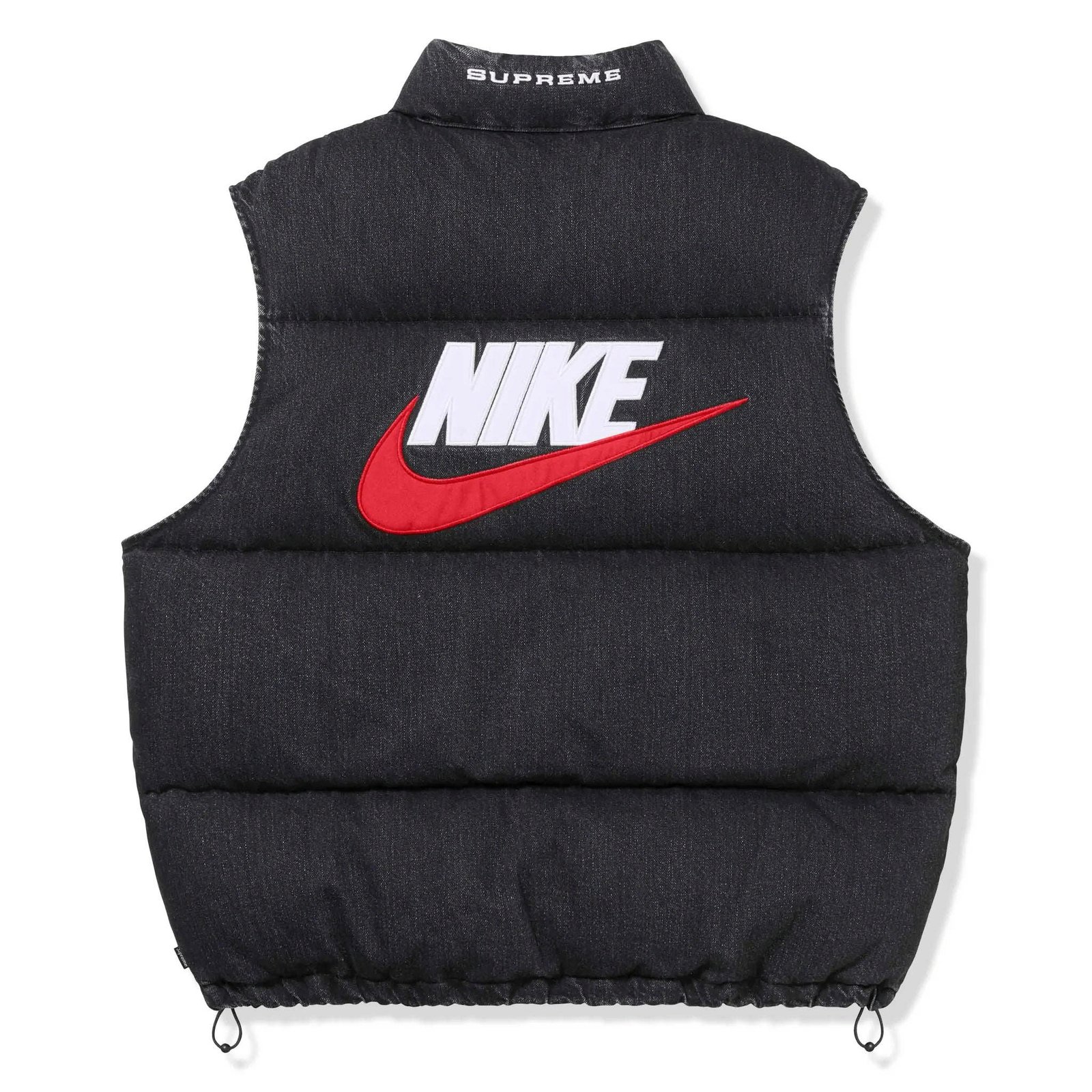 Жилетка Supreme x Nike Denim Puffer Black S, фото №2