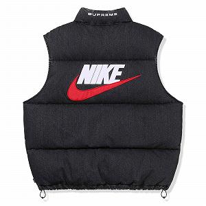 Жилетка Supreme x Nike Denim Puffer Black S synthetic.ua - Фото 1