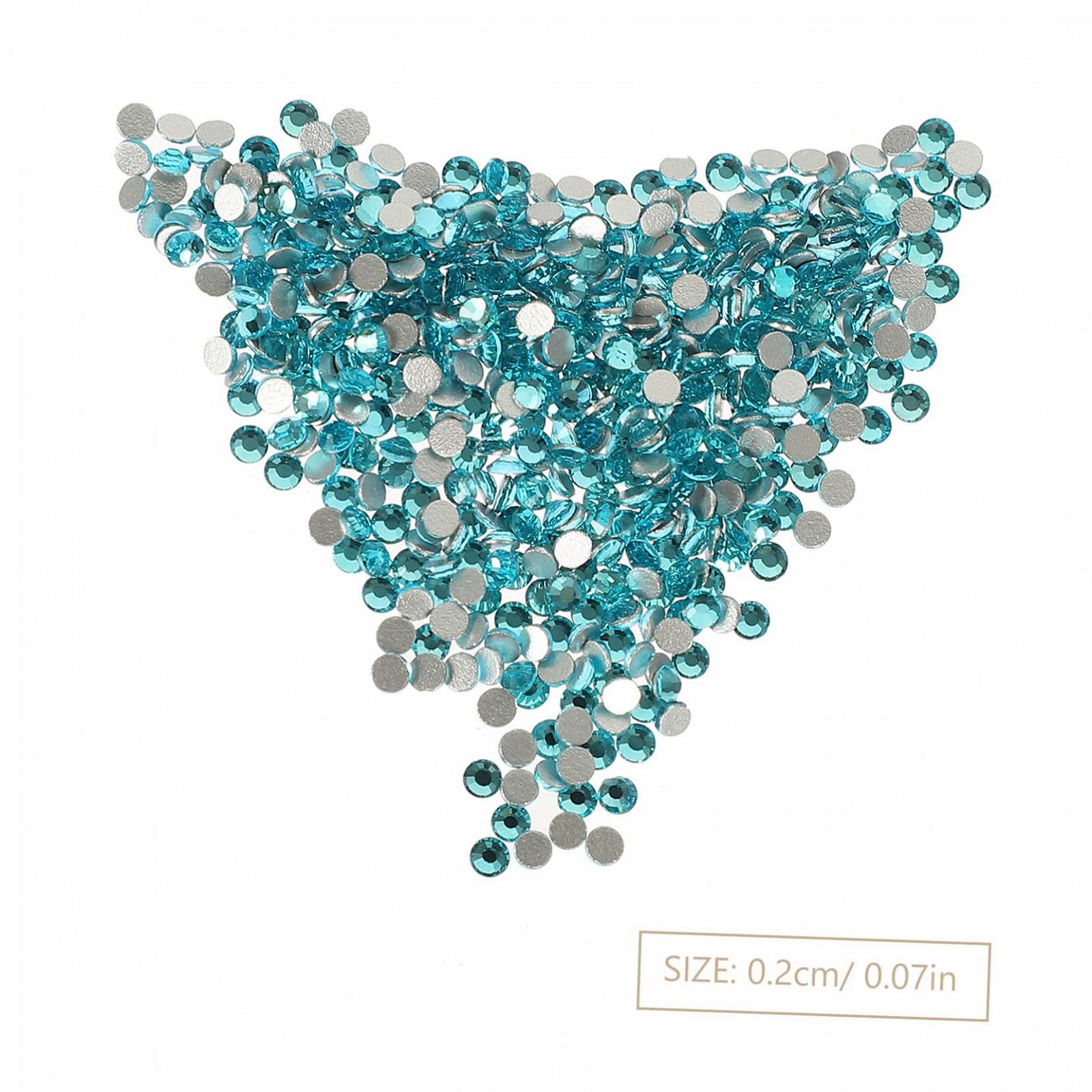 Украшения для ногтей FOMIYES Плоские бриллианты Стразы Набор блесток для маникюра, 2880 шт, фото №2