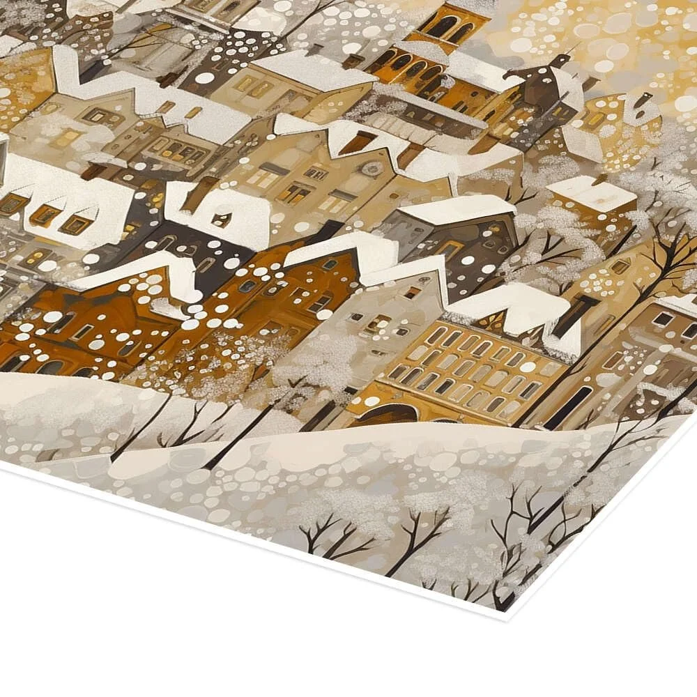 Постер Michael Artefacti Golden Winter in the City 90 x 60 см Золотистый, фото №3 Постер Michael Artefacti Golden Winter in the City 90 x 60 см Золотистый, фото №3