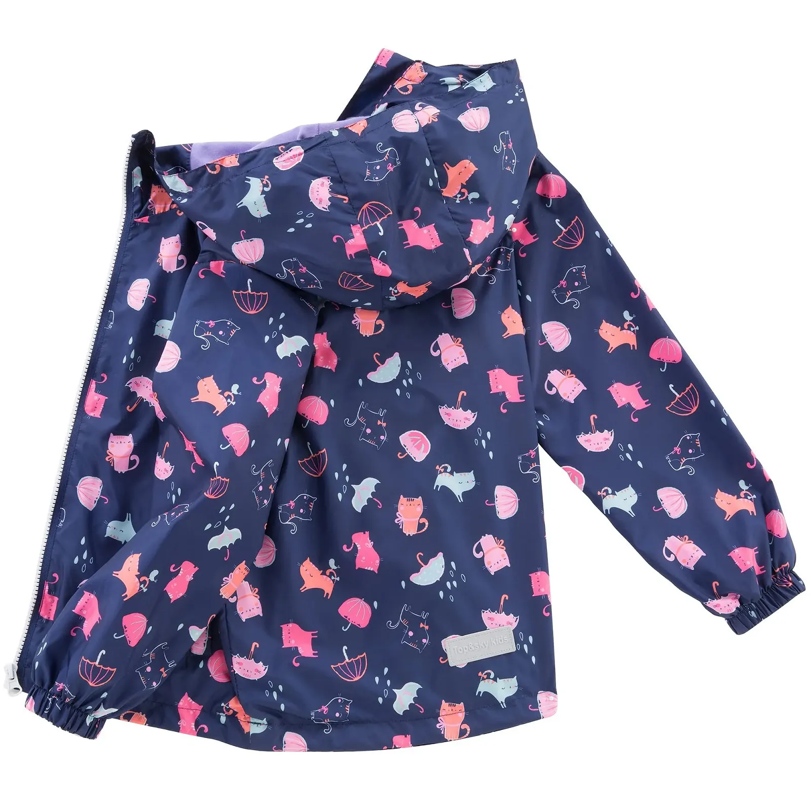 Дитяча дощова куртка Fewlby з капюшоном для активного відпочинку, водонепроникна, фото №3