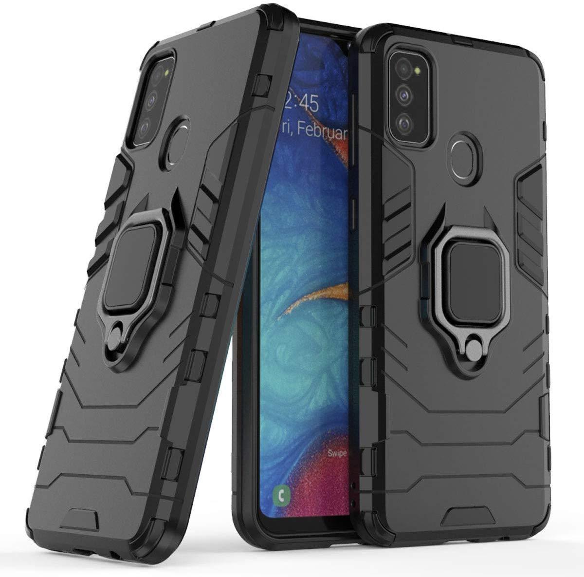Чехлы для телефонов Iron Ring для Samsung Galaxy M30s / M307F бронированный бампер Броня Black, фото №1
