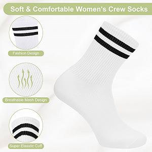 Носки теннисные White Cotton Женские Белый, 6 пар synthetic.ua - Фото 1