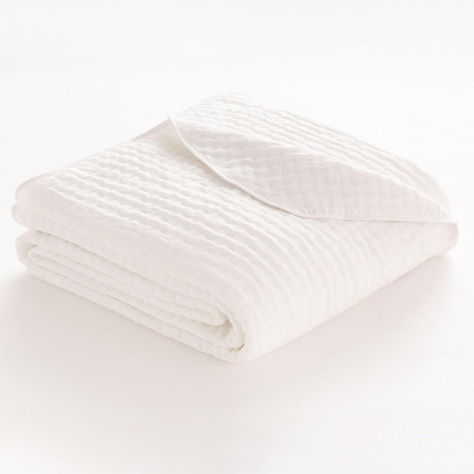 Покривало GAMUSI Сучасний Легкий Перехідний Весна Літо Однотонний Бавовна 270 x 270 см Білий, фото №5