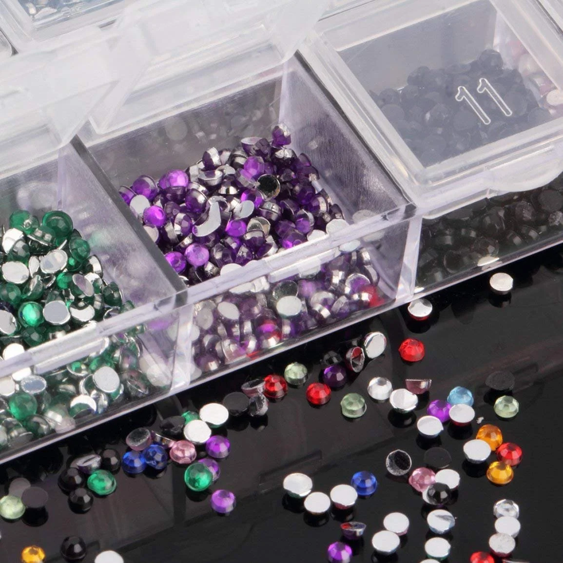 Микс Цвета Капля Стразы для ногтей Блестки Красивое украшение Инструменты для макияжа (Разноцветный), фото №6