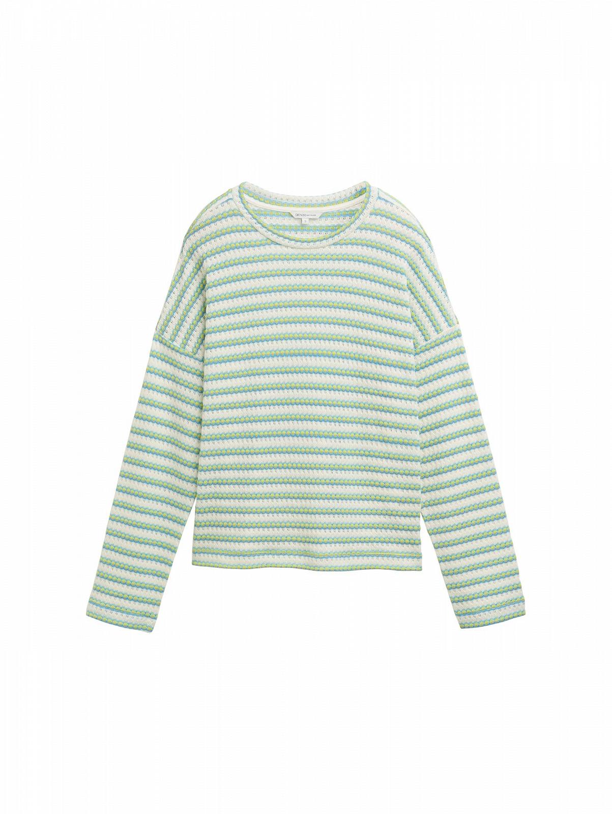 Женская полосатая толстовка TOM TAILOR Denim, фото №4