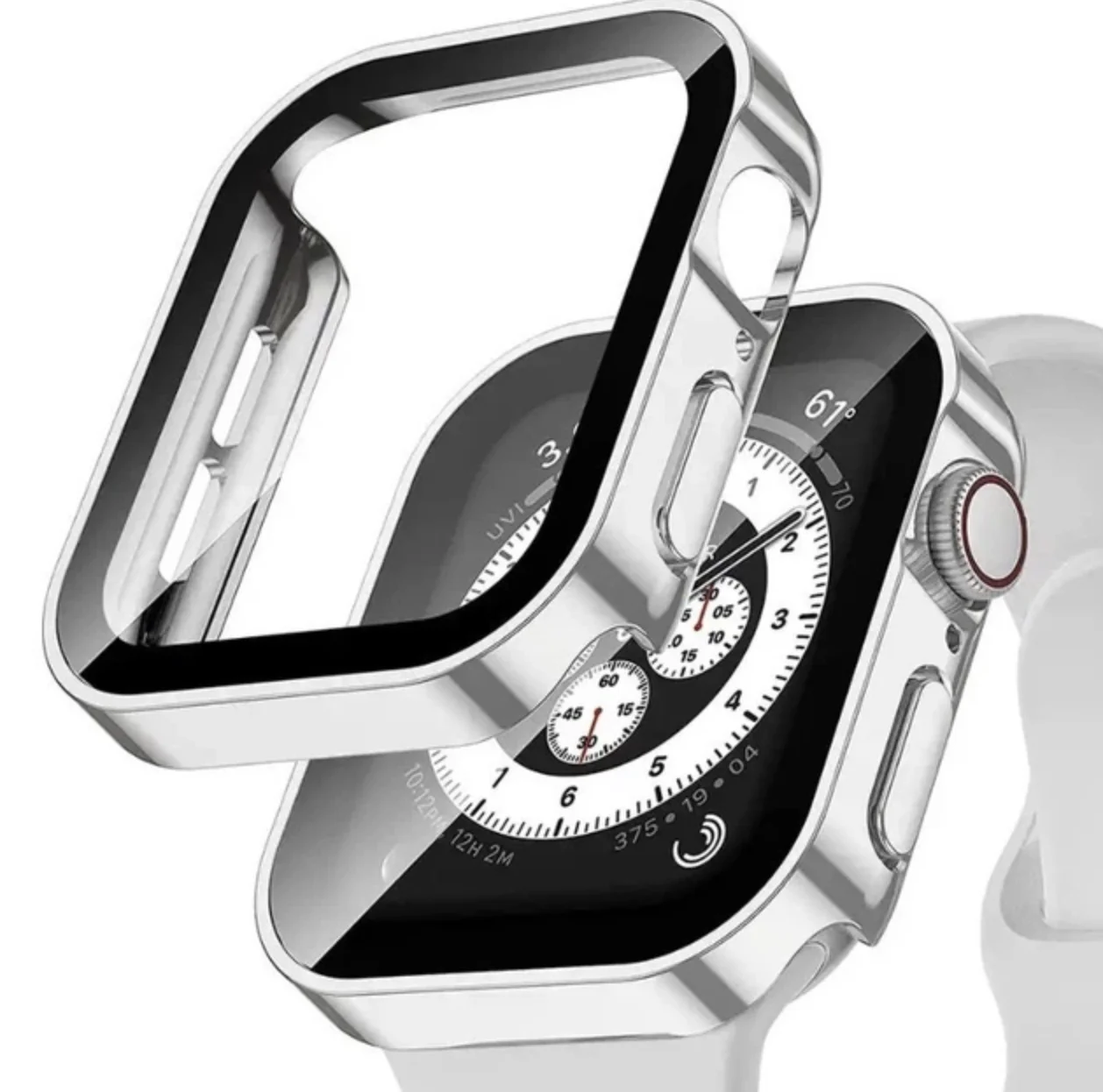 Чехол-бампер Choice 2 со стеклом для Apple Watch 45 мм Серый, фото №1