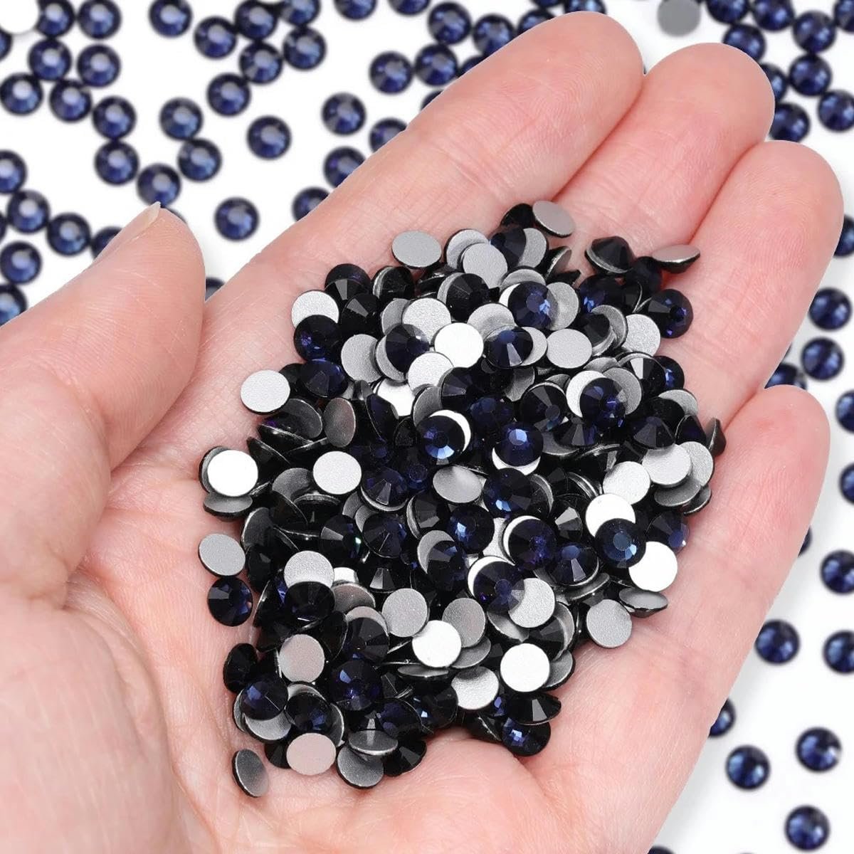Стрази Плоска задня частина, сині кришталеві скляні камені, для приклеювання, DIY-аксесуари 30, 288 шт, фото №1 Стрази Плоска задня частина, сині кришталеві скляні камені, для приклеювання, DIY-аксесуари 30, 288 шт, фото №1