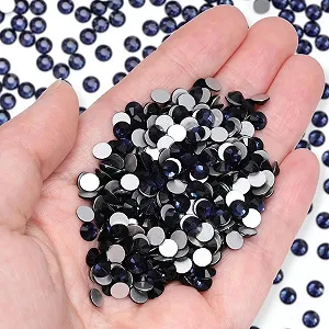 Стрази Плоска задня частина, сині кришталеві скляні камені, для приклеювання, DIY-аксесуари 30, 288 шт - Фото 1