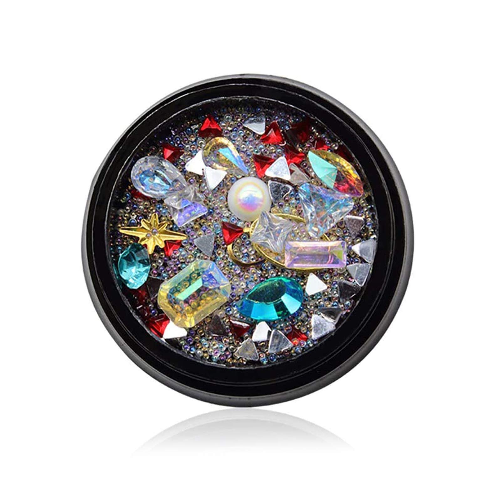 Украшения для ногтей 3D, 2 шт, металлические заклепки, стразы, фото №1