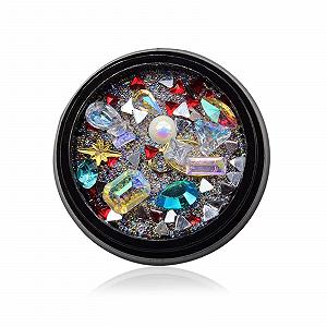 Украшения для ногтей 3D, 2 шт, металлические заклепки, стразы - Фото 1