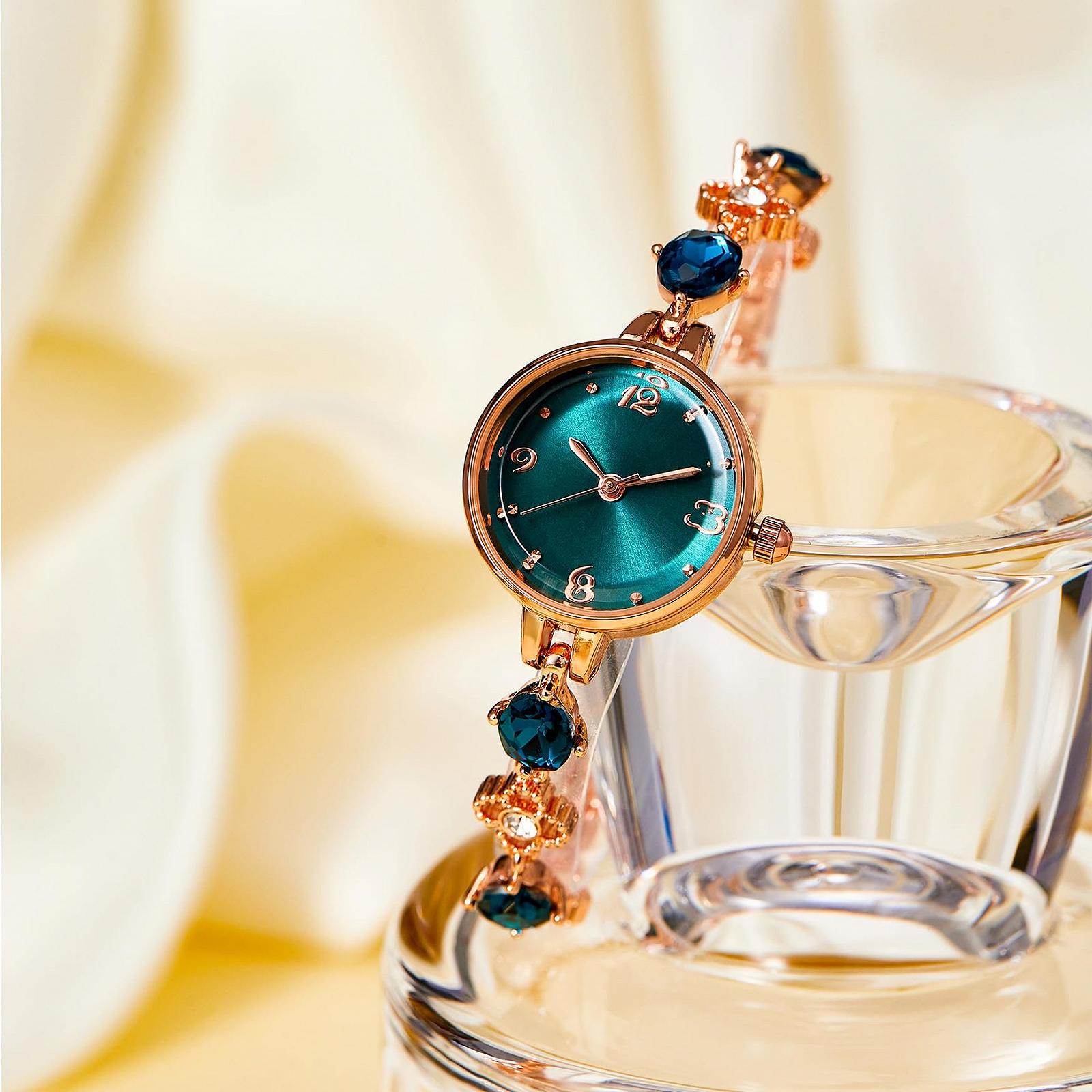 Жіночий аналоговий годинник TIME100 Elegant Luxury Маленький і витончений Позолочений нержавіюча сталь, фото №3