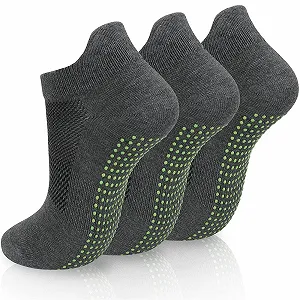 Жіночі шкарпетки Stopper для йоги та пілатесу, нековзні, 3 пари - Фото 1