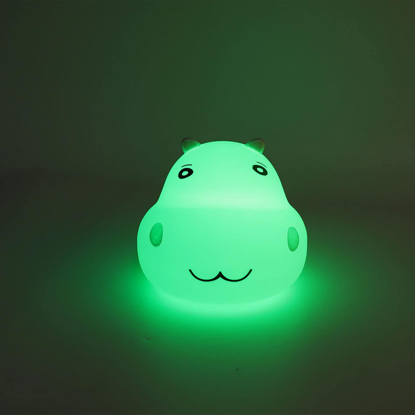 Ночник Fdit с постукиванием 8 LED ABS USB 2000MAH силиконовый детский ночник, фото №4