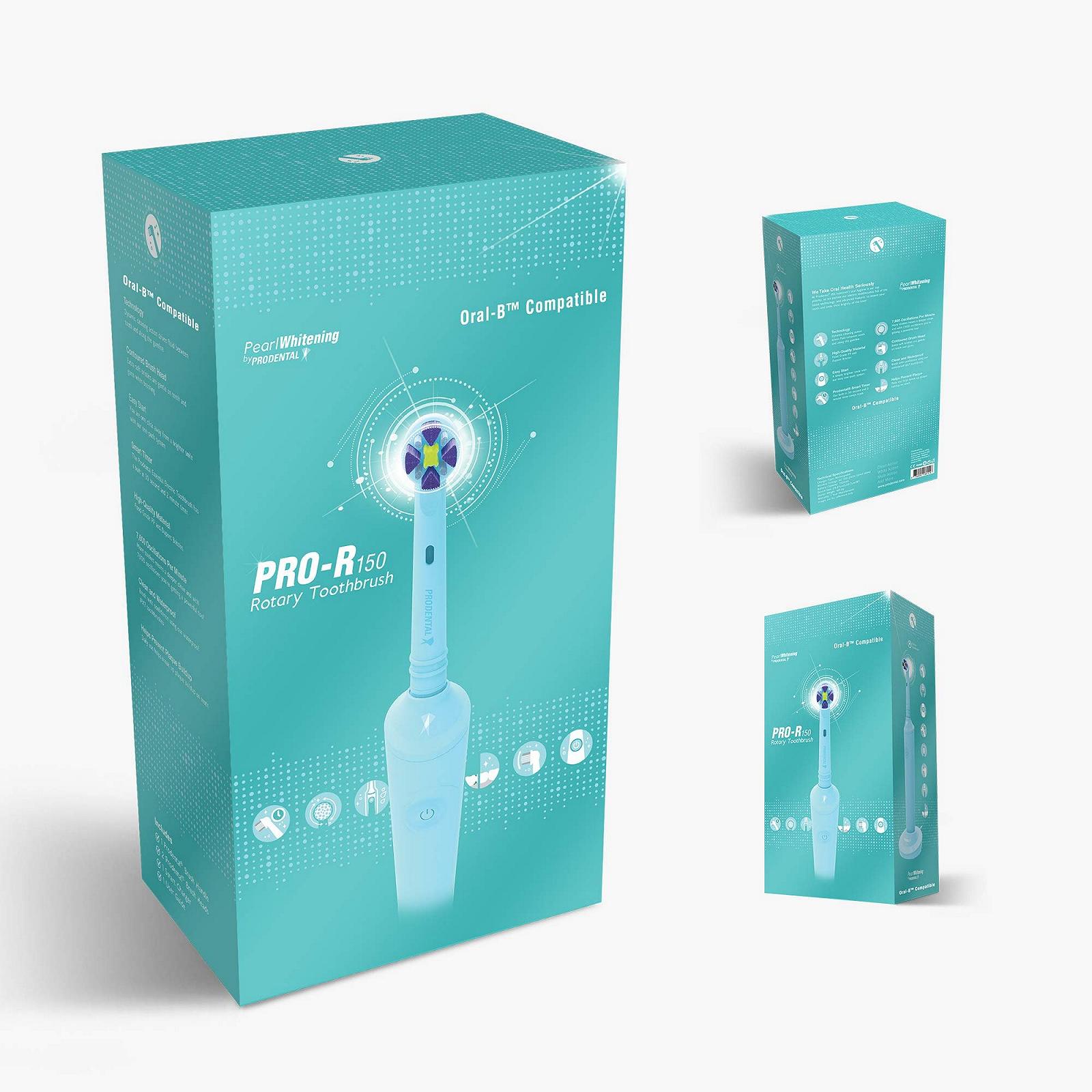 Електрична Зубна Щітка Prodental Pro Rotary R-150 Action Біла, фото №3