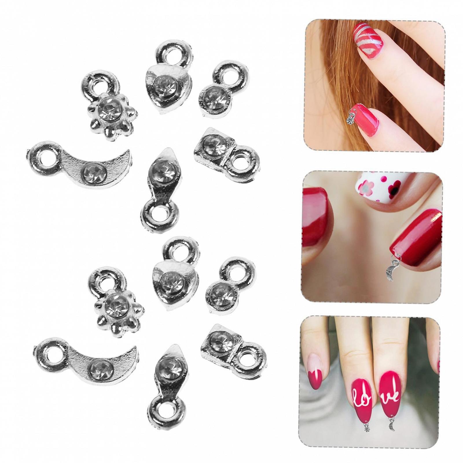 Підвіски для нігтів LIFKOME Сріблястий,, фото №7