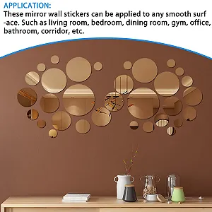 Наклейки на стіну Дзеркальні кола Акрилові 32 шт. Золотисте шампанське ціна на synthetic.ua - Фото 1 Наклейки на стіну Дзеркальні кола Акрилові 32 шт. Золотисте шампанське synthetic.ua - Фото 1