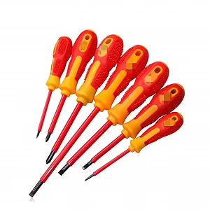 Викрутка ручна електрична ізольована 1000V 6x150mm Flat - Фото 1