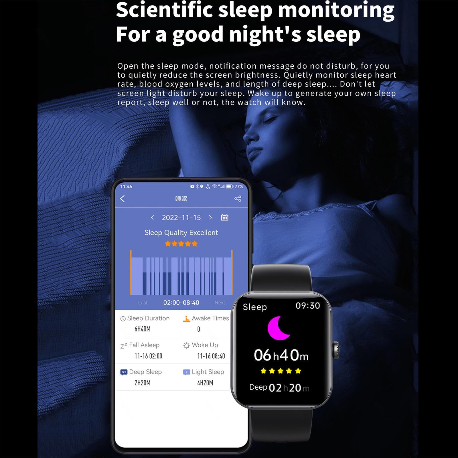 Годинник Sherum Trackpro 2.0 з вимірюванням рівня глюкози в крові ENNEA0040707, чорний + рожевий, фото №4