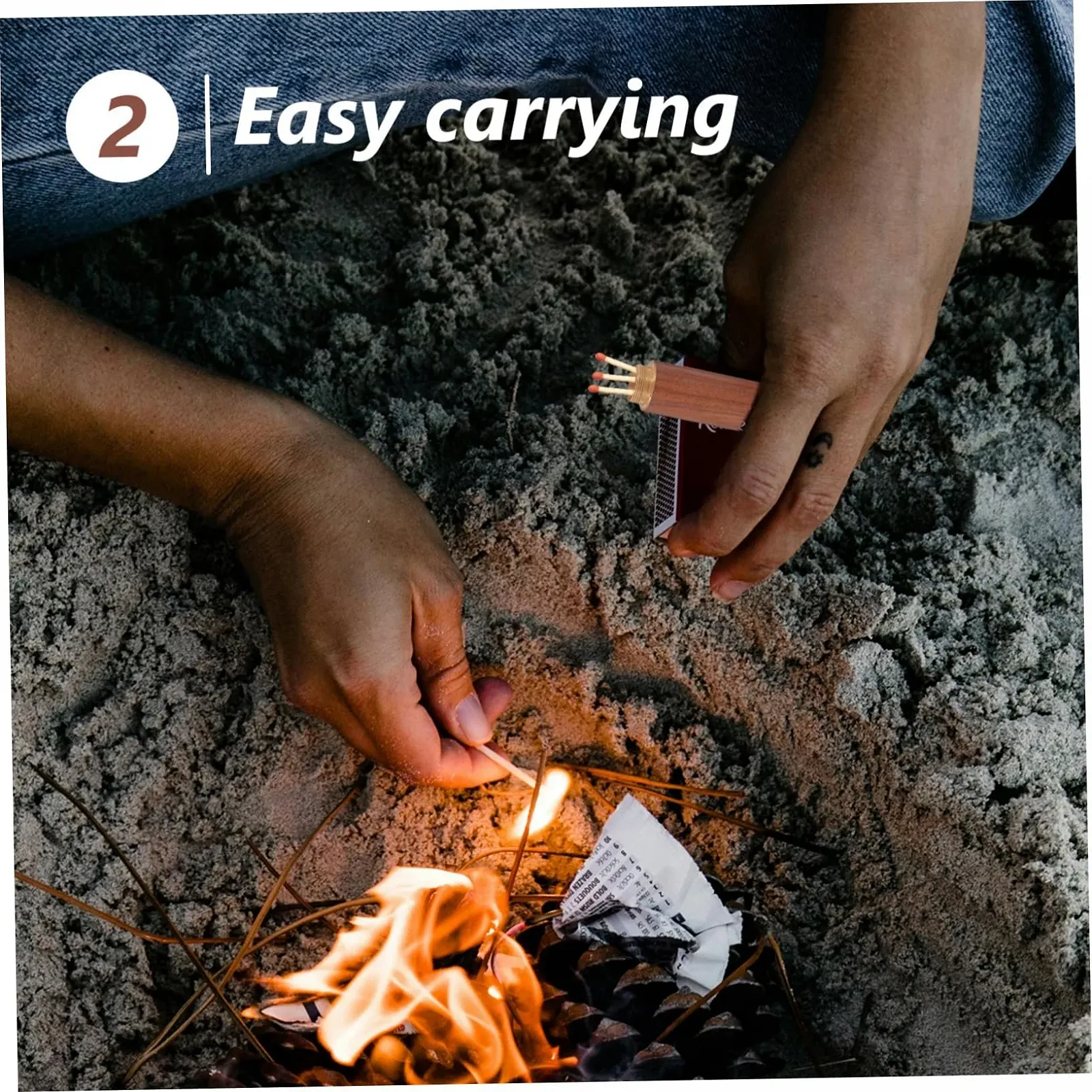 Коробка WOONEKY, контейнер для зберігання аварійний комплект, інструмент, дерев'яна кришка для зберігання для кемпінгу, фото №3