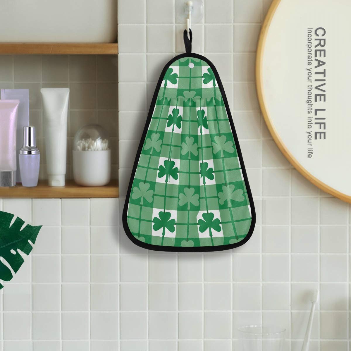 Рушник St Patrick's Day Clover поглинаючий швидкосохнучий 42 x 31 см, фото №4