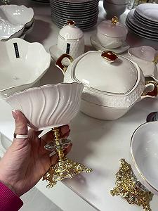 Креманка на золотій ніжці Хвиля - Фото 1