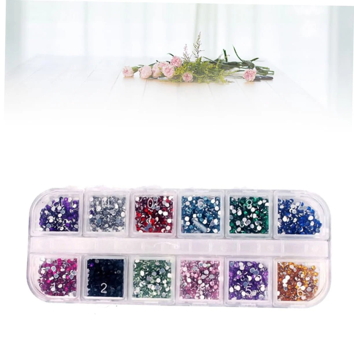 Краплі для декору нігтів FRCOLOR Акрилові стрази для DIY, круглі, фото №5