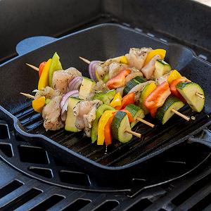 Жарівня BBQ-Toro Чавунна Ребриста для Стейків 26 x 26 см Квадратна synthetic.ua - Фото 1